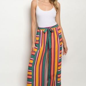 Green mango - Stripped pants​​